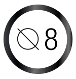 Smat Ring Nexa [Ø8] - Fitness Tracker Bluetooth - per iOS e Android / Taglia 8 Ø