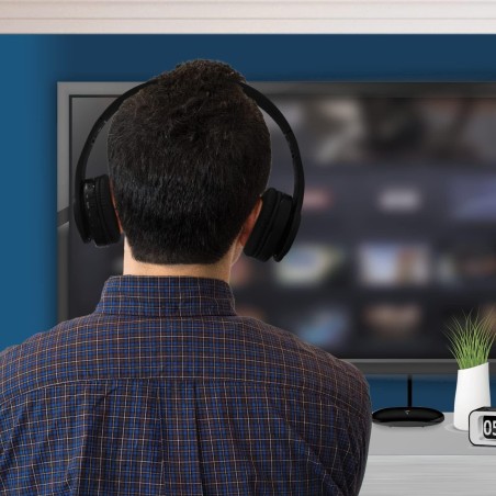 TECHMADE CUFFIA SENZA FILO TV CON RICEVITORE IN BUNDLE
