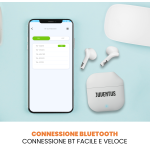 TECHMADE AURICOLARI JUVENTUS SENZA FILO CON BOX DI RICARICA