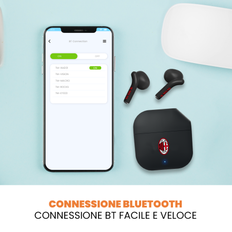 TECHMADE AURICOLARI MILAN SENZA FILO CON BOX DI RICARICA