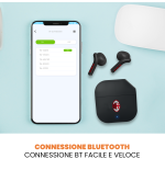 TECHMADE AURICOLARI MILAN SENZA FILO CON BOX DI RICARICA