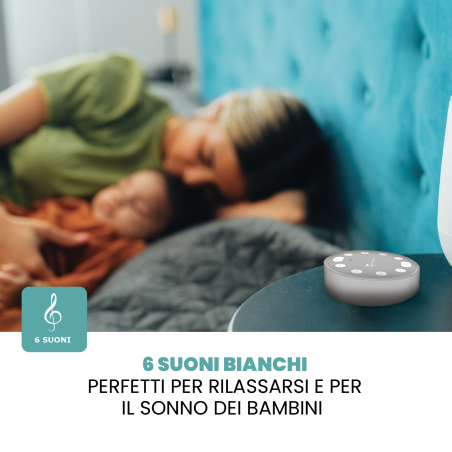 SPEAKER SUONI BIANCHI CON LED ANTI-STRESS E BABY