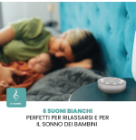 SPEAKER SUONI BIANCHI CON LED ANTI-STRESS E BABY