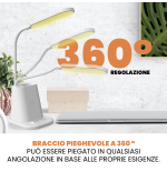 TECHMADE LAMPADA DA TAVOLO CON RICARICA WIRELESS