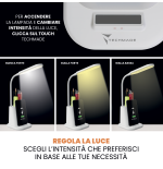 TECHMADE LAMPADA DA TAVOLO CON RICARICA WIRELESS