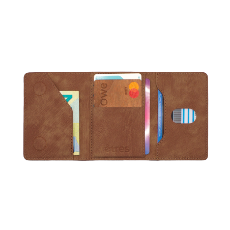 ETRES WALLET SMART FLAT COLLEZIONE STORM BROWN