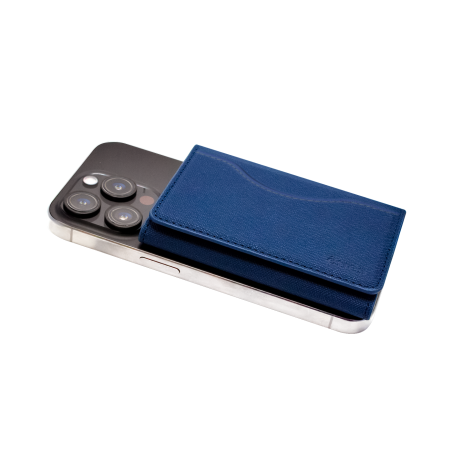 ETRES WALLET SMART FLAT COLLEZIONE SAFFIANO BLU