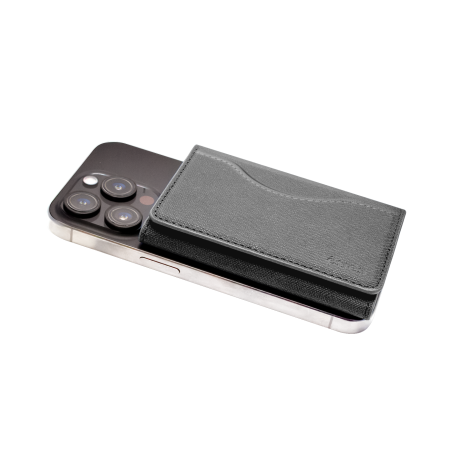 ETRES WALLET SMART FLAT COLLEZIONE SAFFIANO GREY