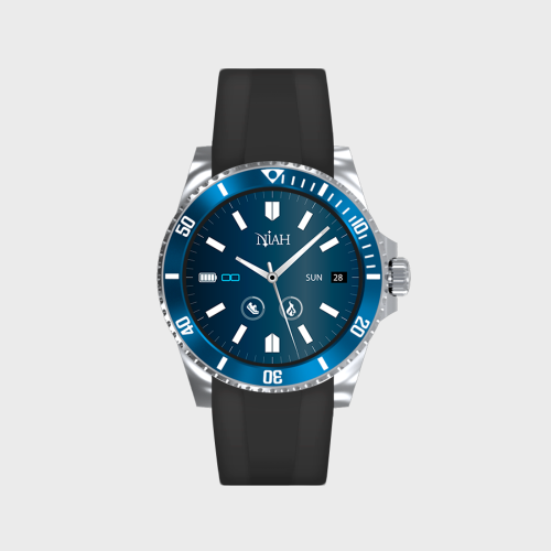 *NIAH SMARTWATCH NH-NEPT UNE-SBL SILICON BK GHIERA BLU