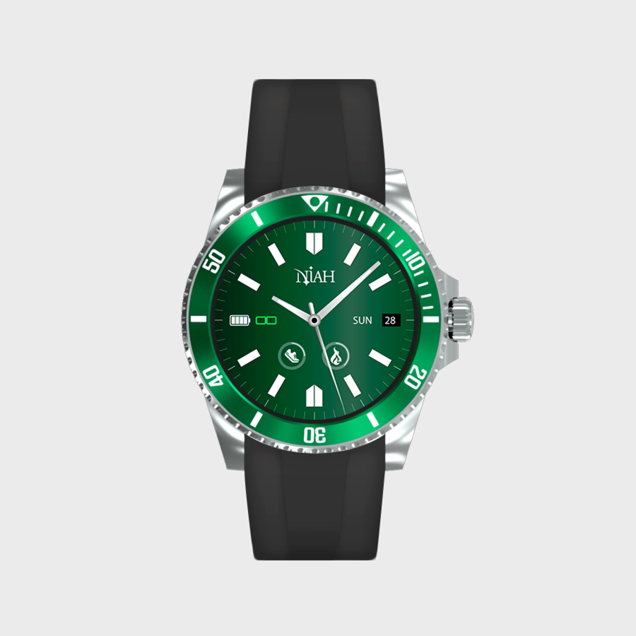 *NIAH SMARTWATCH NH-NEPT UNE-SGR SILICON BK GHIERA GREEN *NIAH SMARTWATCH NH-NEPT UNE-SGR SILICON BK GHIERA GREEN