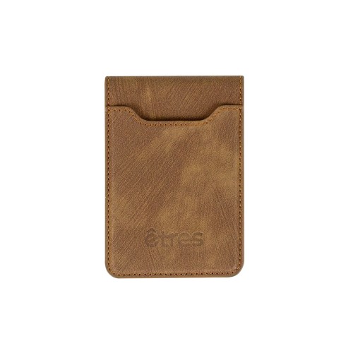 ETRES WALLET COMPATTO PORTACARTE CON AGGANCIO MAGSAFE BROWN