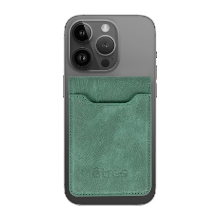 ETRES WALLET COMPATTO PORTACARTE CON AGGANCIO MAGSAFE GREEN