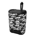 TECHMADE SPEAKER SENZA FILO CON PATTERN NERA