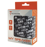 TECHMADE SPEAKER SENZA FILO CON PATTERN NERA