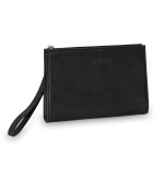 ETRES HANDBAG BLACK IN SIMILPELLE CON ZIP E TRACOLLA