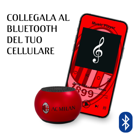 TECHMADE MINISPEAKER UFFICIALE AC MILAN