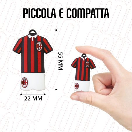 TECHMADE PENDRIVE 32GB UFFICIALE MILAN