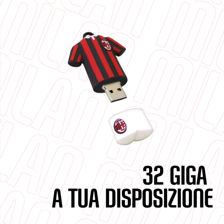 TECHMADE PENDRIVE 32GB UFFICIALE MILAN