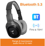 TECHMADE CUFFIE SENZA FILO COLORE NERO