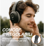 TECHMADE CUFFIE SENZA FILO COLORE NERO
