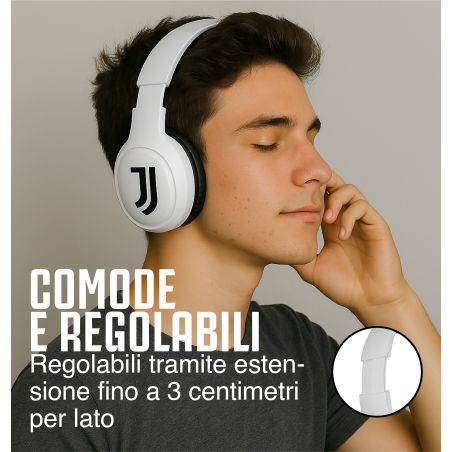 TECHMADE CUFFIA SENZA FILO JUVENTUS TM-ZEB04-JUV