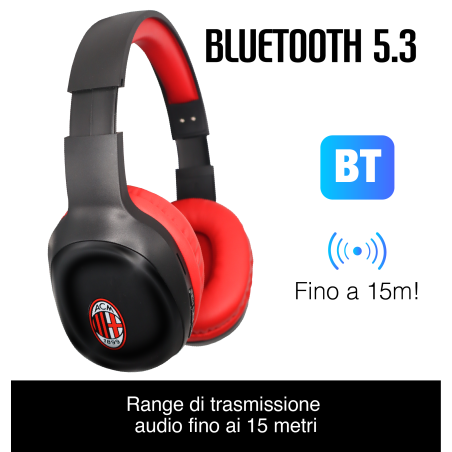 TECHMADE CUFFIE SENZA FILO MILAN TM-ZEB04-MIL