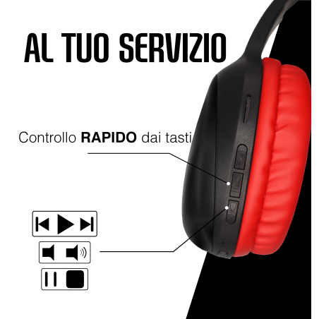 TECHMADE CUFFIE SENZA FILO MILAN TM-ZEB04-MIL