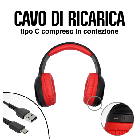 TECHMADE CUFFIE SENZA FILO MILAN TM-ZEB04-MIL