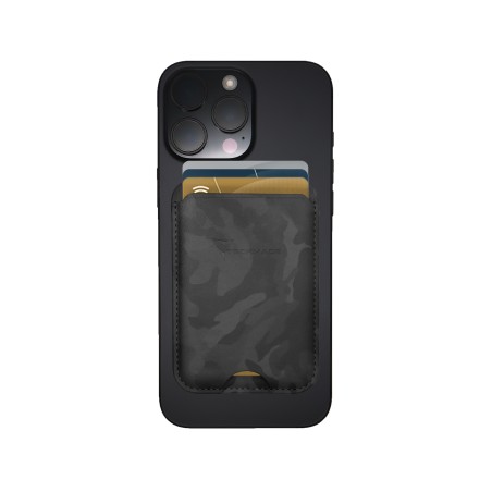 TECHMADE SMART WALLET SLIM DESIGN MAGNETIC 3 CARTE CAM BLACK