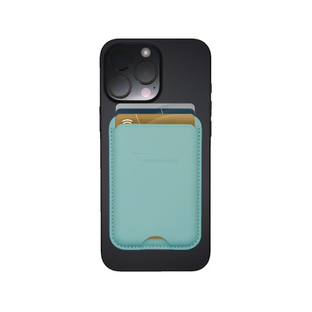 TECHMADE SMART WALLET SLIM DESIGN MAGNETIC 3 CARTE LIGHT BLUE