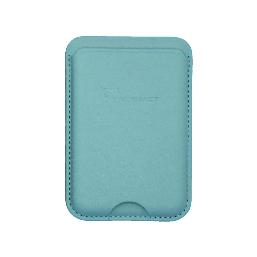 TECHMADE SMART WALLET SLIM DESIGN MAGNETIC 3 CARTE LIGHT BLUE