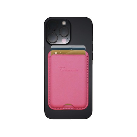 TECHMADE SMART WALLET SLIM DESIGN MAGNETIC 3 CARTE DARK PINK