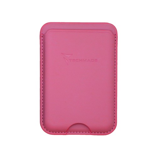 TECHMADE SMART WALLET SLIM DESIGN MAGNETIC 3 CARTE DARK PINK