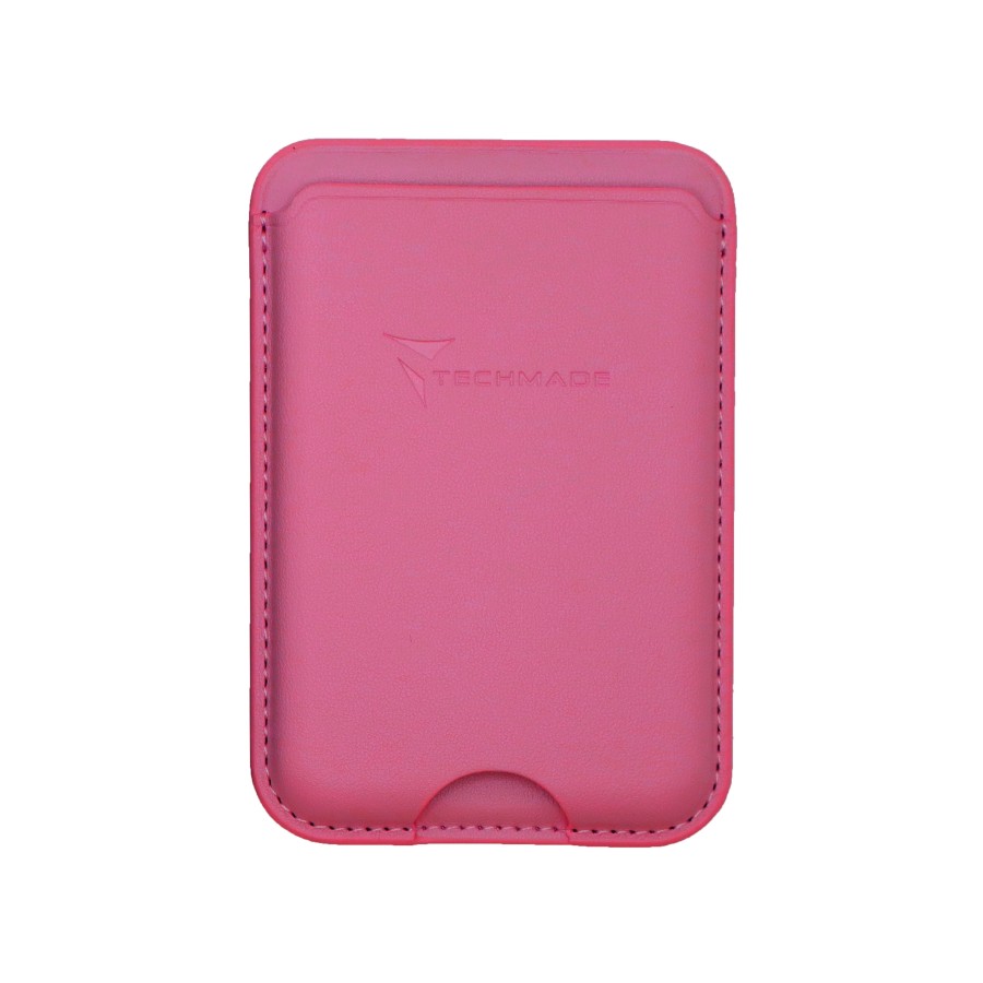TECHMADE SMART WALLET SLIM DESIGN MAGNETIC 3 CARTE DARK PINK