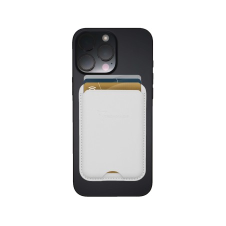 TECHMADE SMART WALLET SLIM DESIGN MAGNETIC 3 CARTE WHITE