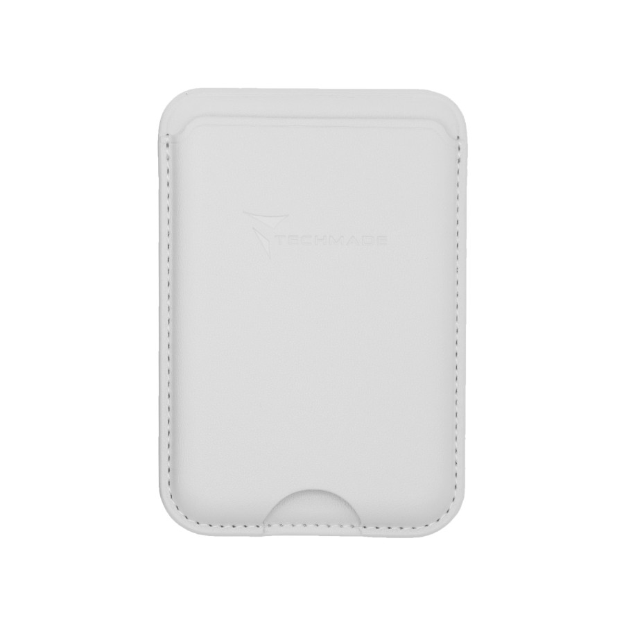 TECHMADE SMART WALLET SLIM DESIGN MAGNETIC 3 CARTE WHITE TECHMADE SMART WALLET SLIM DESIGN MAGNETIC 3 CARTE WHITE