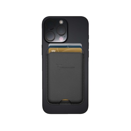 TECHMADE SMART WALLET SLIM DESIGN MAGNETIC 3 CARTE BLACK