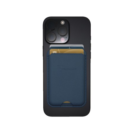 TECHMADE SMART WALLET SLIM DESIGN MAGNETIC 3 CARTE BLU