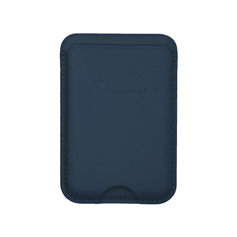 TECHMADE SMART WALLET SLIM DESIGN MAGNETIC 3 CARTE BLU