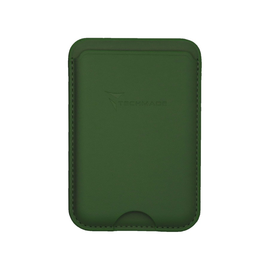 TECHMADE SMART WALLET SLIM DESIGN MAGNETIC 3 CARTE GREEN TECHMADE SMART WALLET SLIM DESIGN MAGNETIC 3 CARTE GREEN
