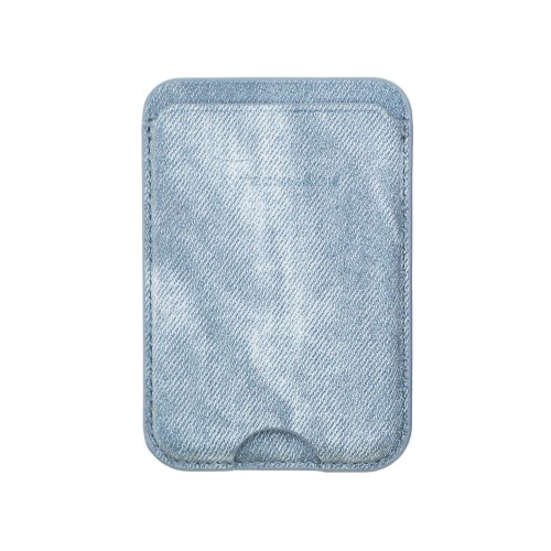 TECHMADE SMART WALLET SLIM DESIGN MAGNETIC 3 CARTE JEANSLIGHTBL