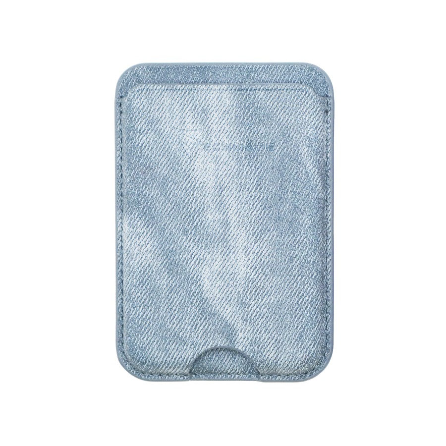 TECHMADE SMART WALLET SLIM DESIGN MAGNETIC 3 CARTE JEANSLIGHTBL