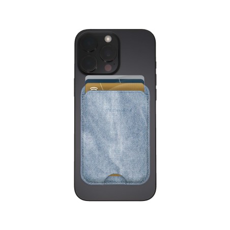 TECHMADE SMART WALLET SLIM DESIGN MAGNETIC 3 CARTE JEANSLIGHTBL