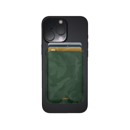 TECHMADE SMART WALLET SLIM DESIGN MAGNETIC 3 CARTE CAM GREEN