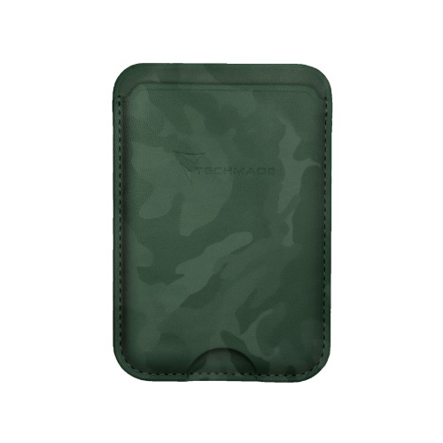 TECHMADE SMART WALLET SLIM DESIGN MAGNETIC 3 CARTE CAM GREEN