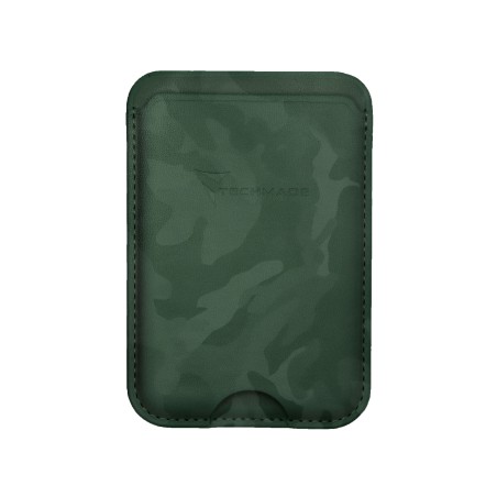 TECHMADE SMART WALLET SLIM DESIGN MAGNETIC 3 CARTE CAM GREEN
