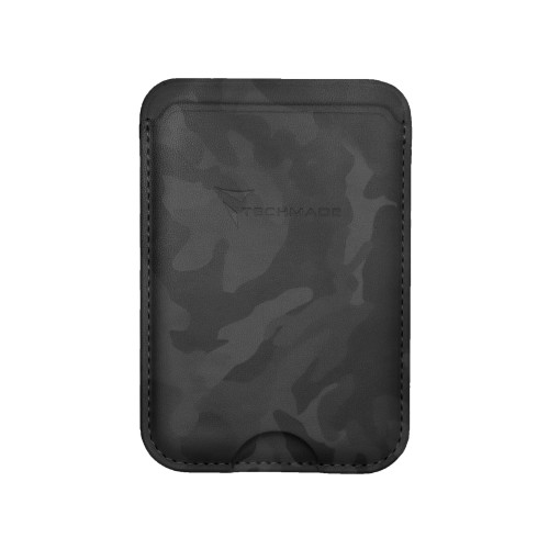 TECHMADE SMART WALLET SLIM DESIGN MAGNETIC 3 CARTE CAM BLACK