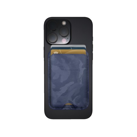 TECHMADE SMART WALLET SLIM DESIGN MAGNETIC 3 CARTE CAM BLUE