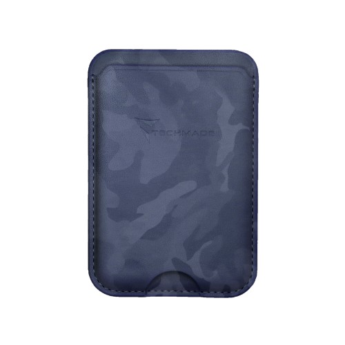 TECHMADE SMART WALLET SLIM DESIGN MAGNETIC 3 CARTE CAM BLUE
