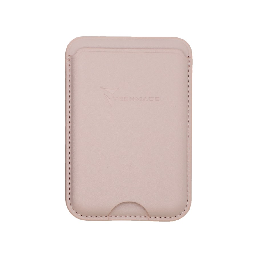 TECHMADE SMART WALLET SLIM DESIGN MAGNETIC 3 CARTE BLACK PINK